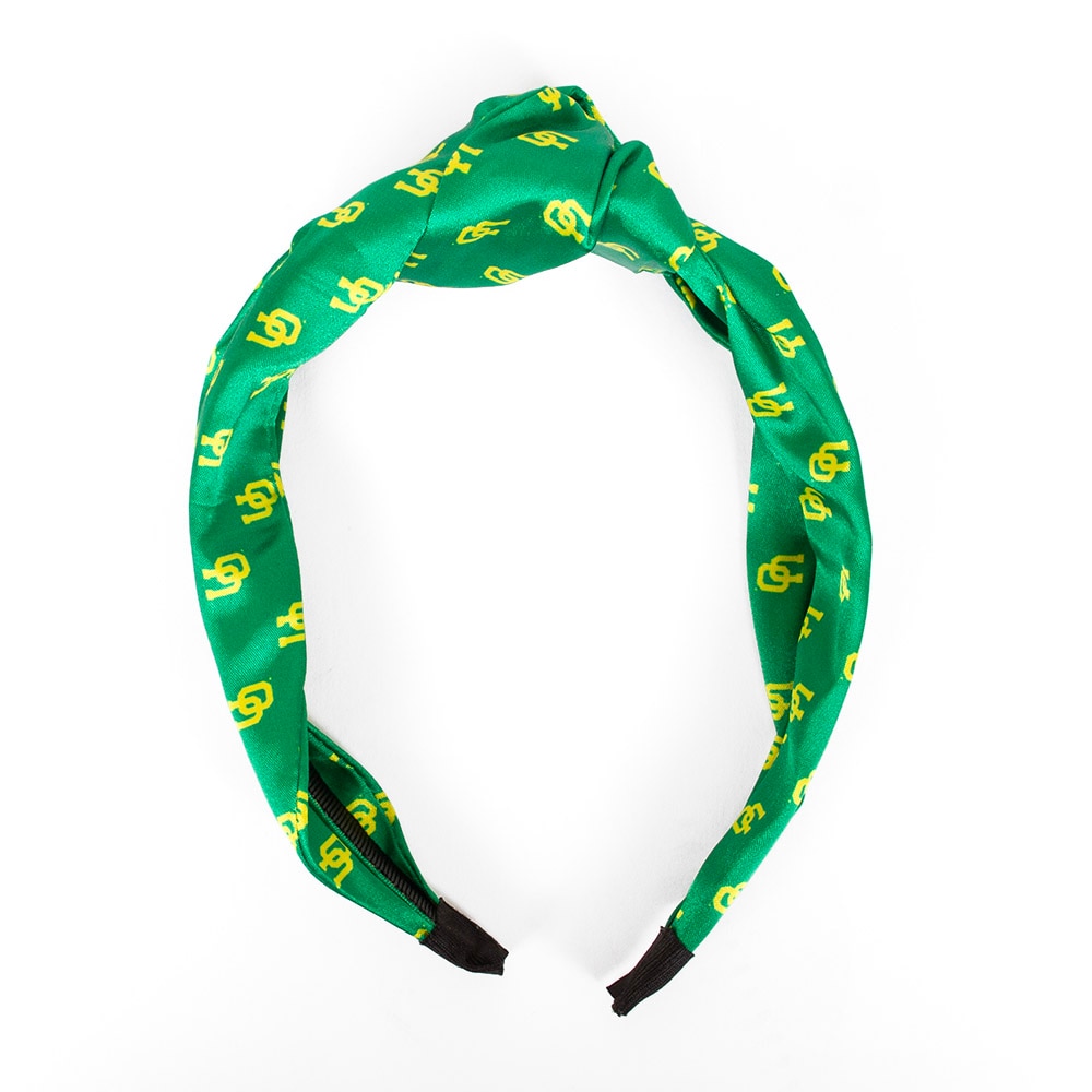 Interlocking UO, Zoozatz, Green, Headbands, Polyester Blend, Accessories, Women, Plastic wrapped, Ribbon, 933265
